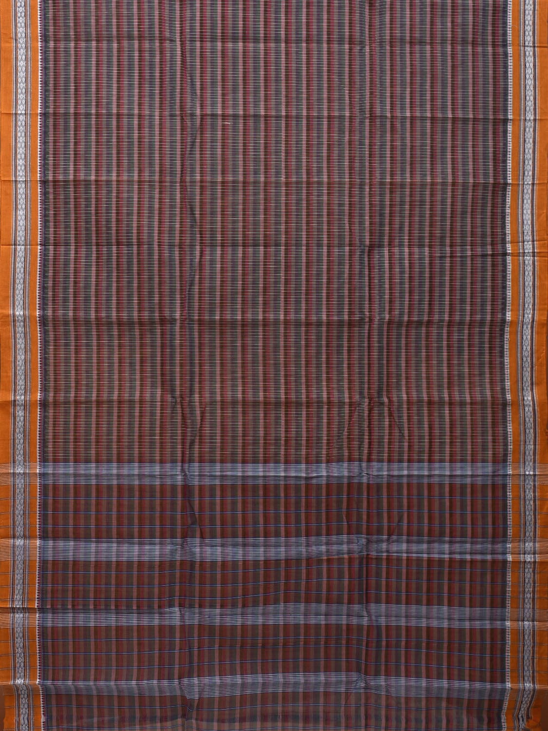 Multicolor Narayanpet Cotton Handloom Saree with Check Design No Blouse np0601