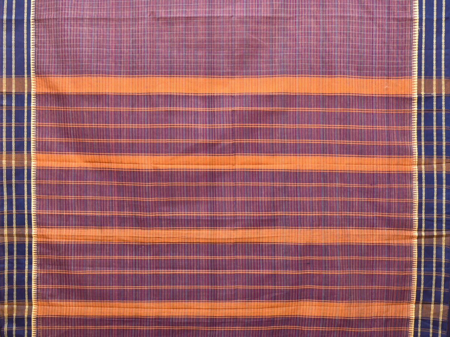 Multicolor Narayanpet Cotton Handloom Saree with Check Design No Blouse np0718