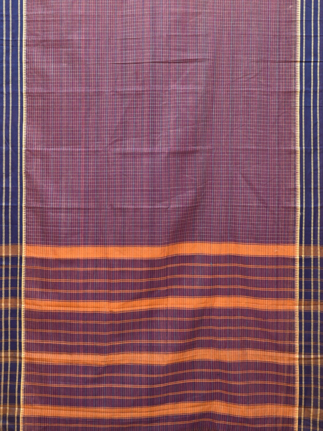 Multicolor Narayanpet Cotton Handloom Saree with Check Design No Blouse np0718