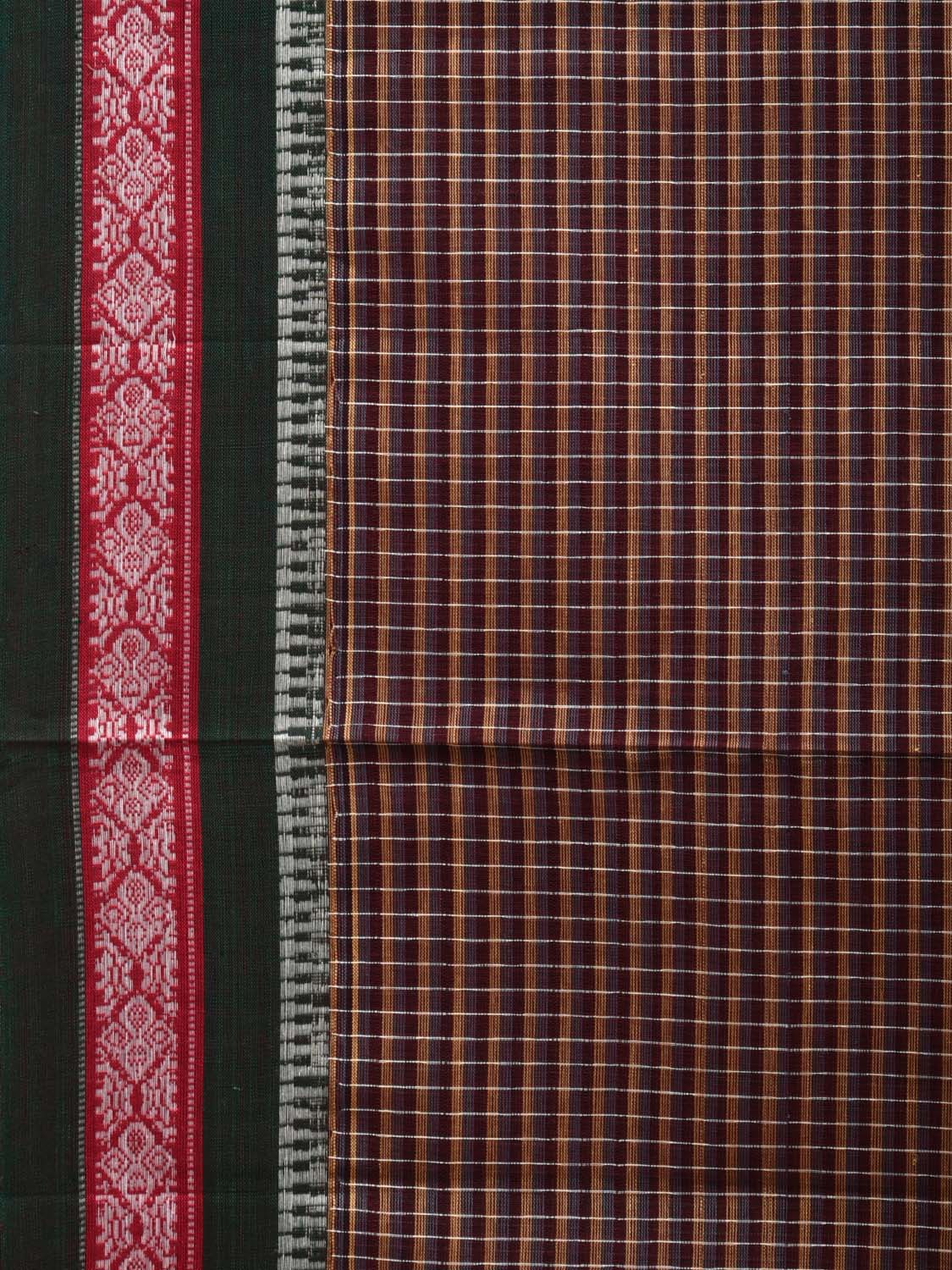 Multicolor Narayanpet Cotton Handloom Saree with Checks Design No Blouse np0517
