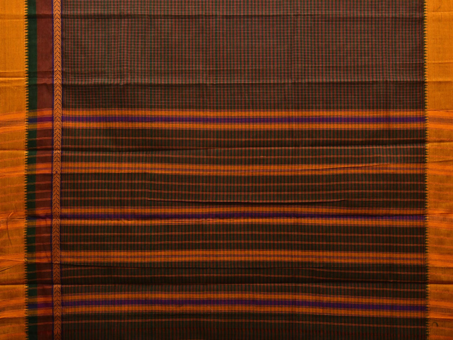 Multicolor Narayanpet Cotton Handloom Saree with Checks Design No Blouse np0568