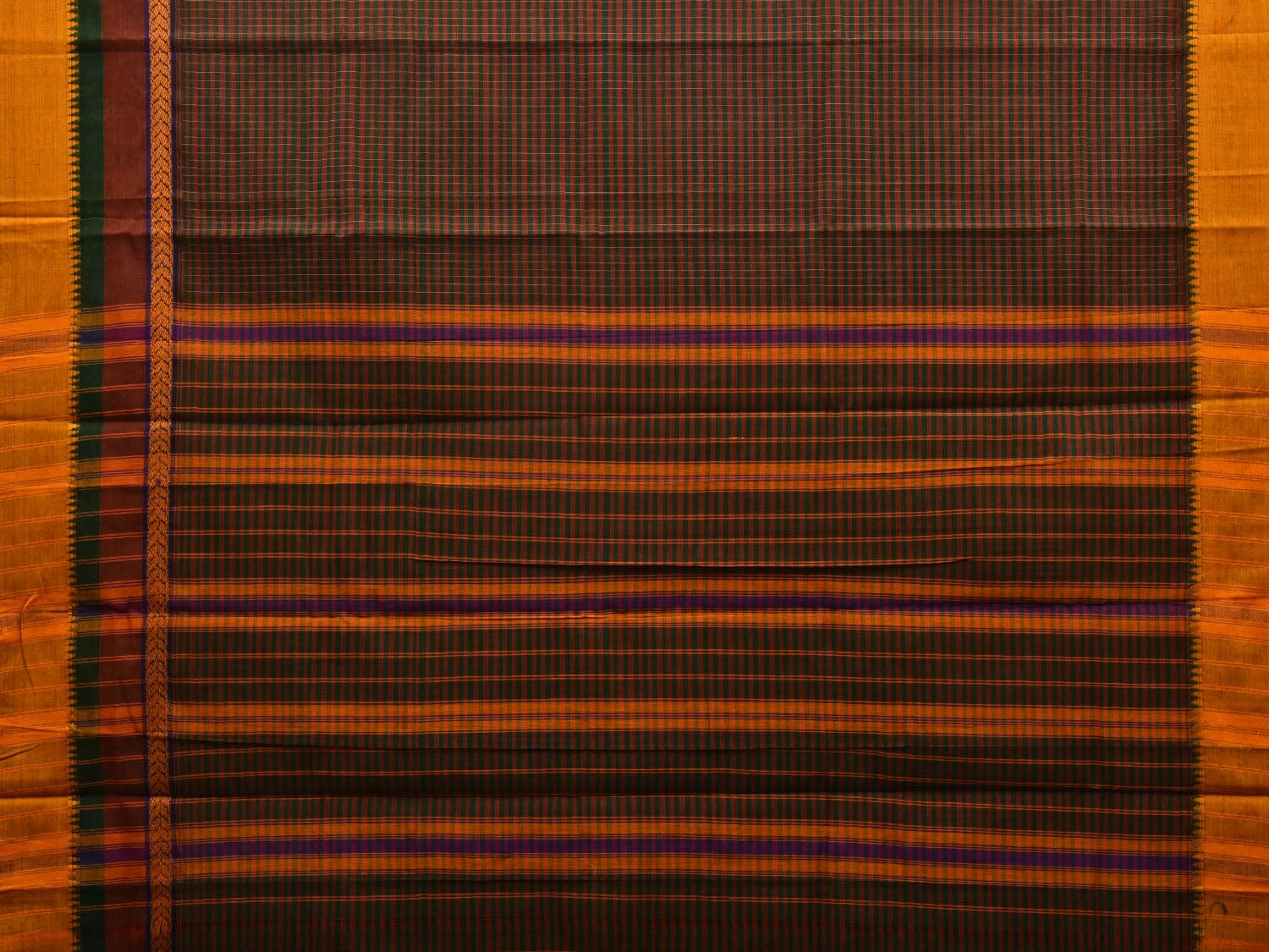 Multicolor Narayanpet Cotton Handloom Saree with Checks Design No Blouse np0568