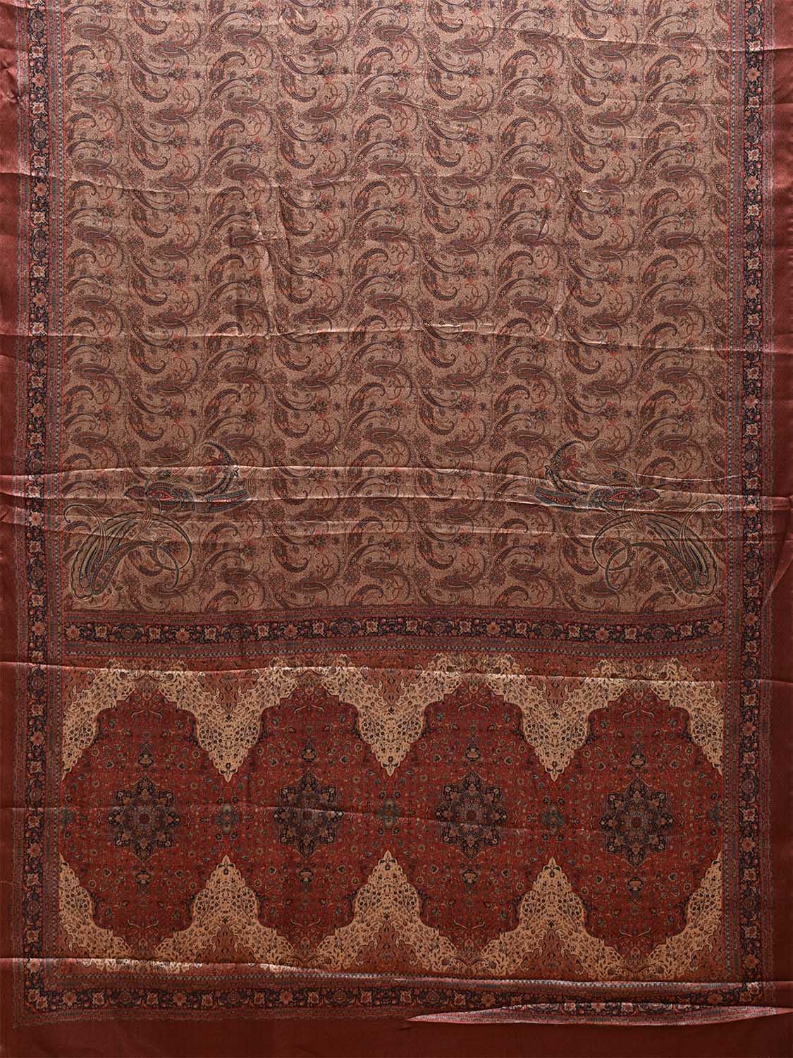 Multicolor Pashmina Print Viscose Twill Saree with Pasley Design o0559