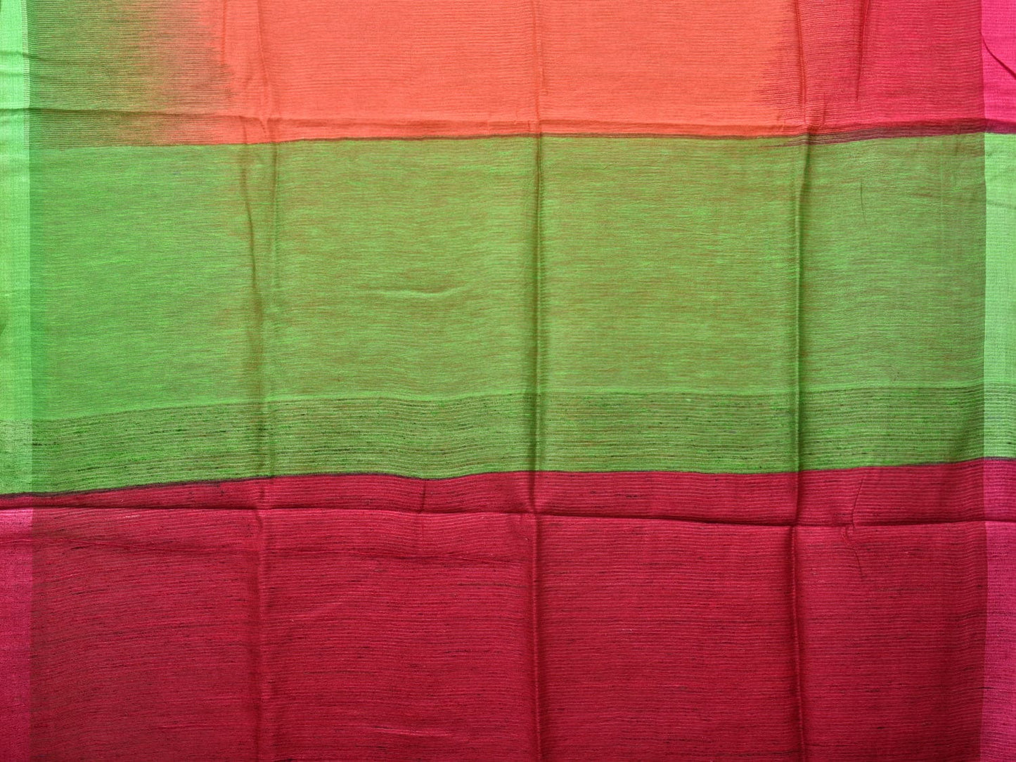 Multicolor Tussar Silk Handloom Saree with Contrast Border and Pallu Design o0427