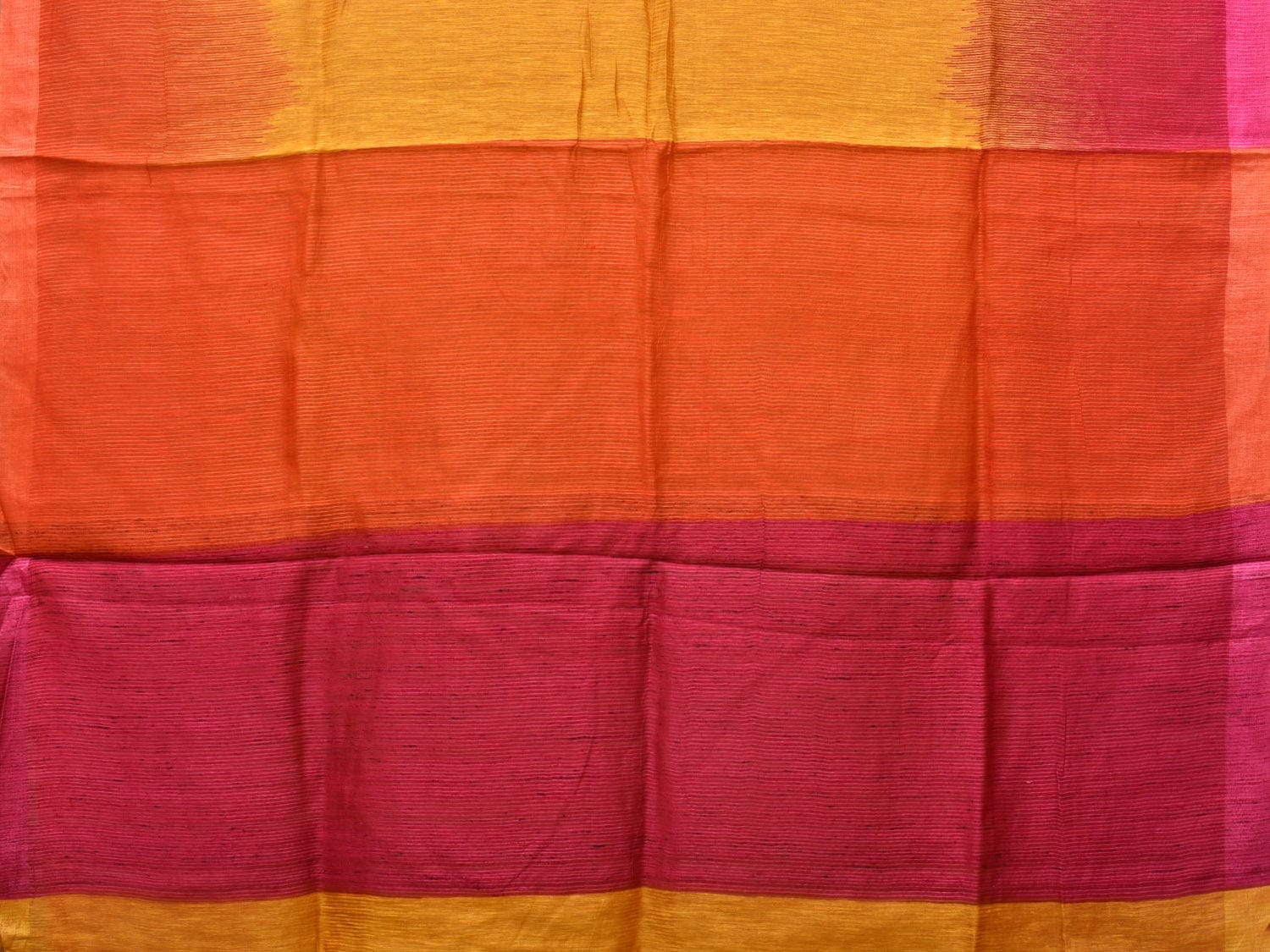 Multicolor Tussar Silk Handloom Saree with Contrast Border and Pallu Design o0429