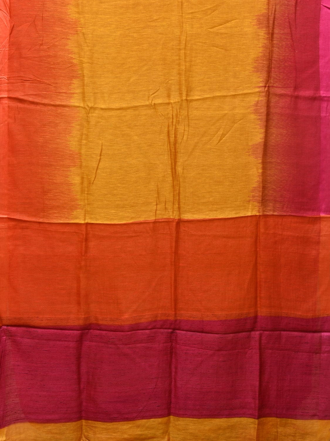 Multicolor Tussar Silk Handloom Saree with Contrast Border and Pallu Design o0429
