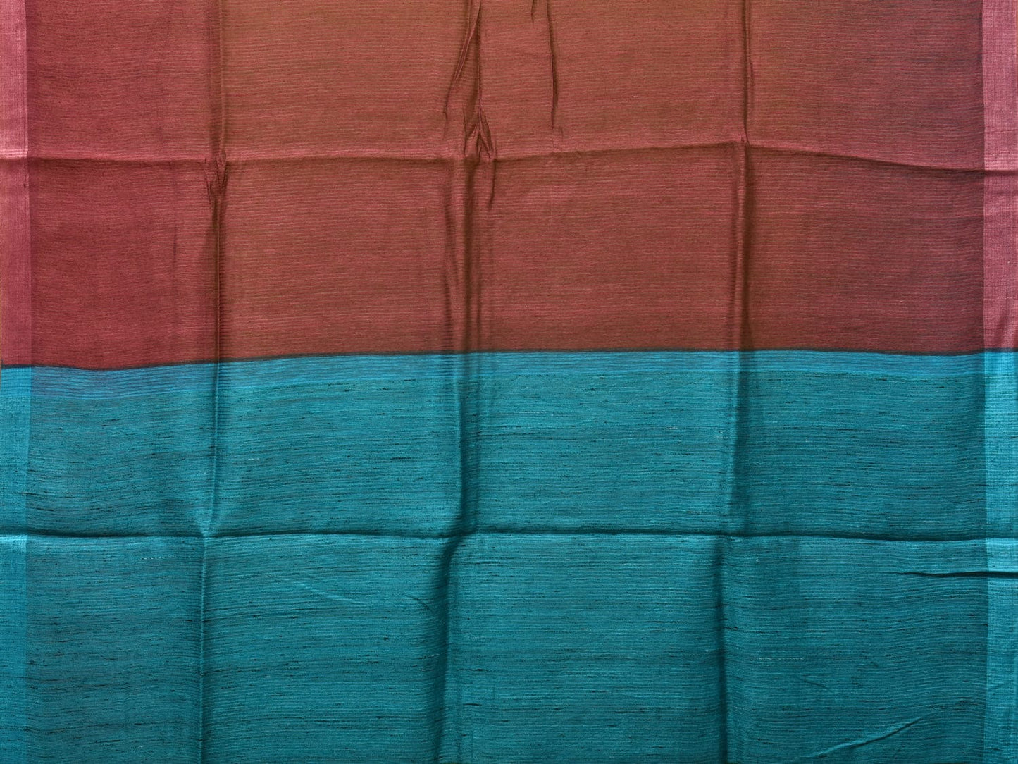 Multicolor Tussar Silk Handloom Saree with Contrast Border and Pallu Design o0430