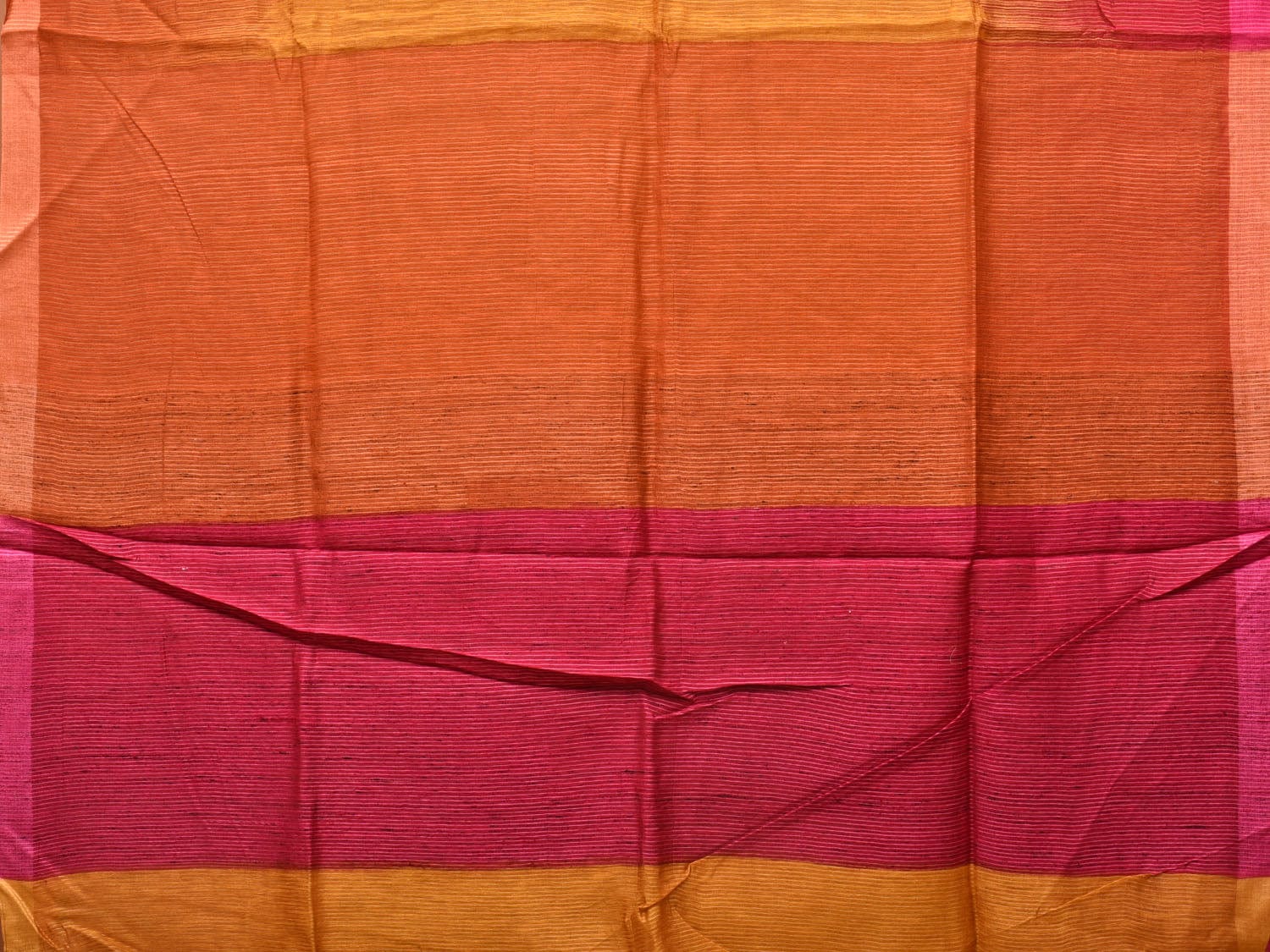 Multicolor Tussar Silk Handloom Saree with Contrast Border and Pallu Design o0431