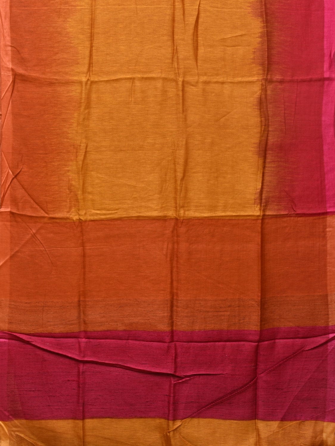 Multicolor Tussar Silk Handloom Saree with Contrast Border and Pallu Design o0431