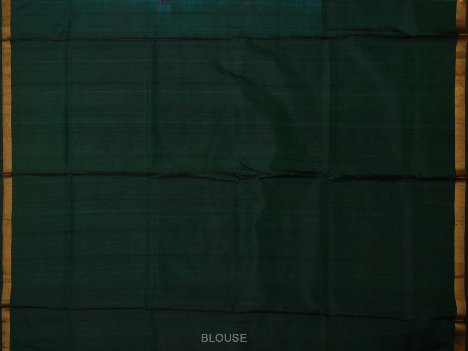 Multicolor Uppada Silk Handloom Saree with Floral Pallu Design u1931