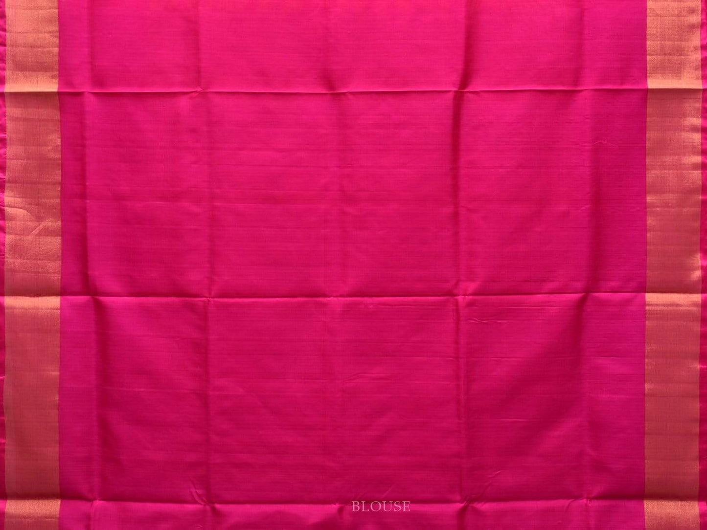 Mustard and Pink Uppada Silk Handloom Plain Saree with Body Buta Design u1768