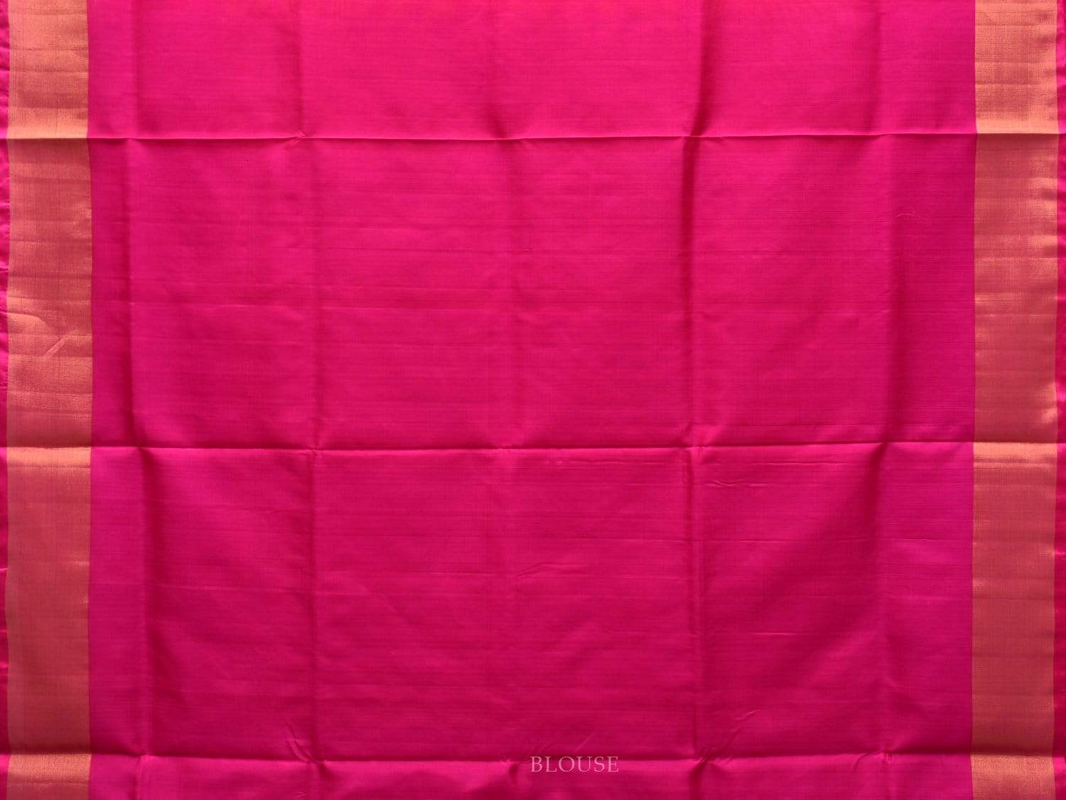 Mustard and Pink Uppada Silk Handloom Plain Saree with Body Buta Design u1768