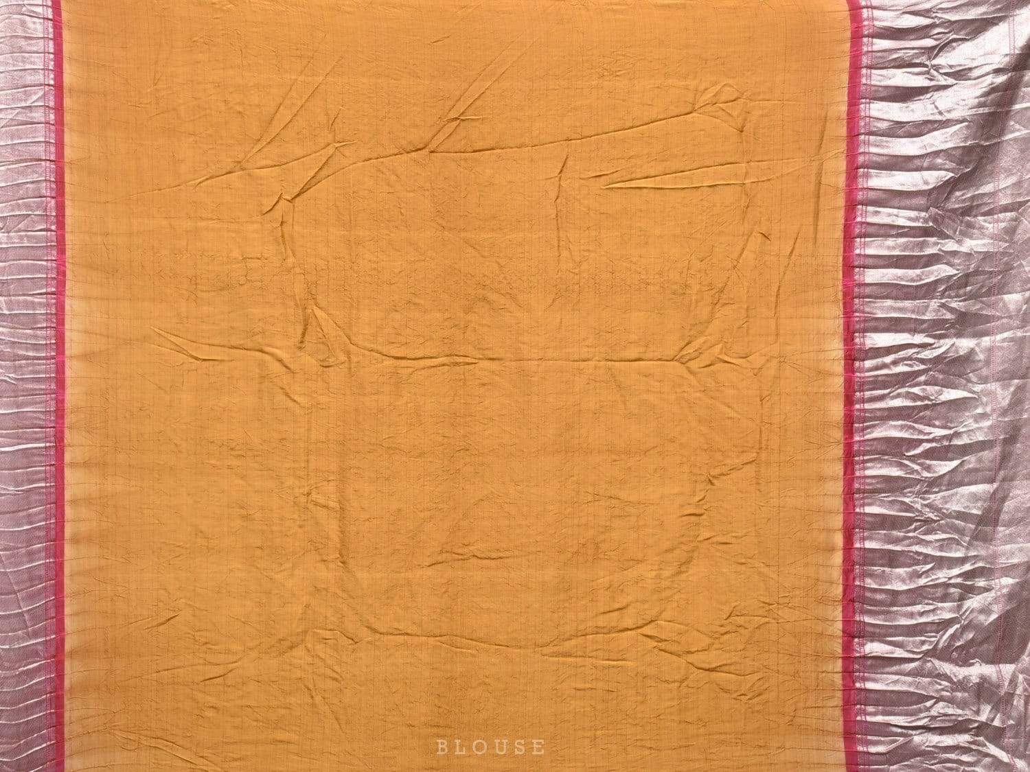 Mustard and Red Bandhani Kanchipuram Silk Handloom Saree with Diagonal Design bn0216