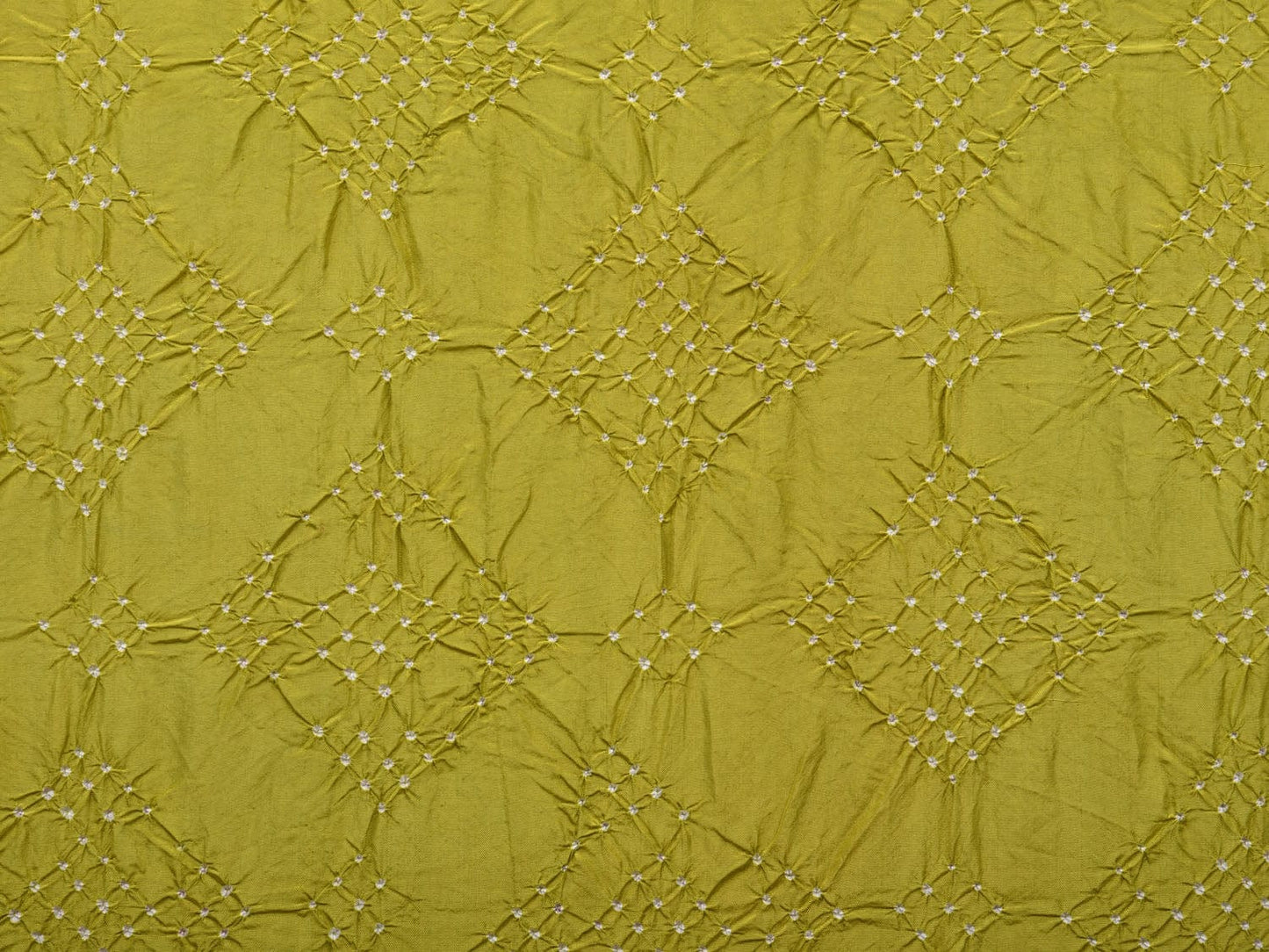 Mustard Bandhani Paithani Silk Handloom Saree with Triple Muniya Border Design bn0399