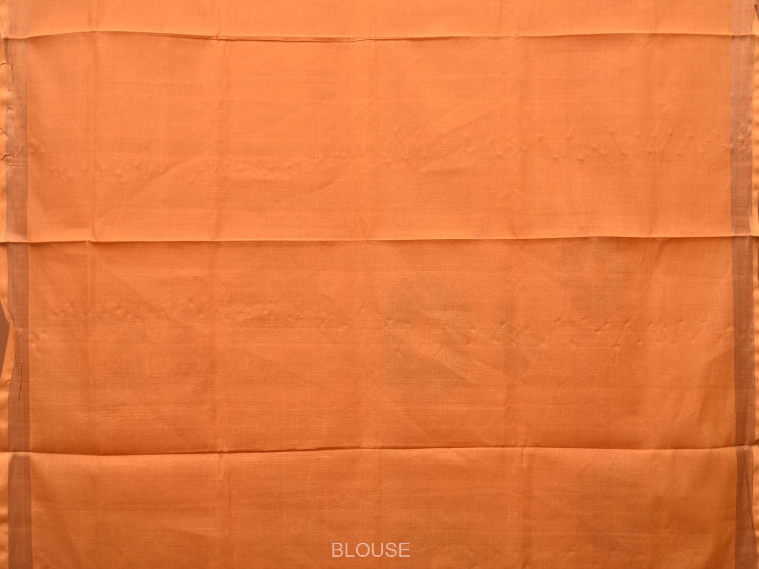 Mustard Khadi Cotton Handloom Saree with All Over Big Flowers Design kh0649