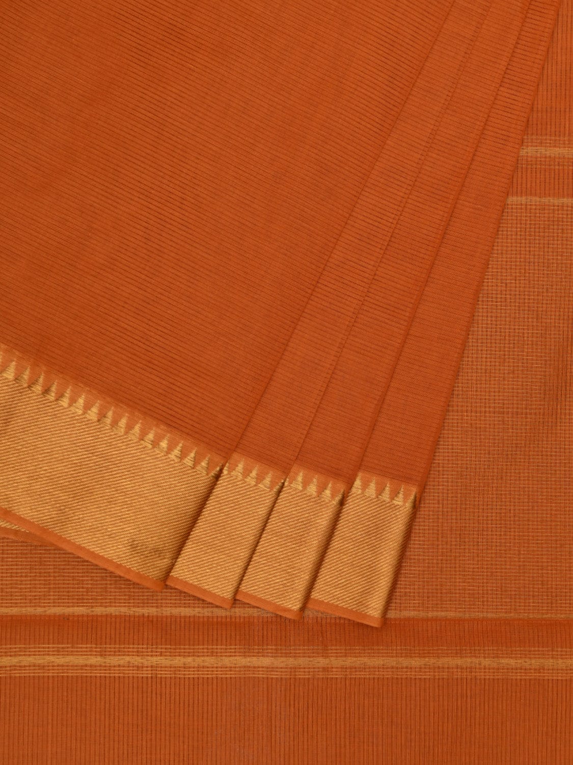 Mustard Mangalgiri Cotton Handloom Saree with Strips Design mn0067