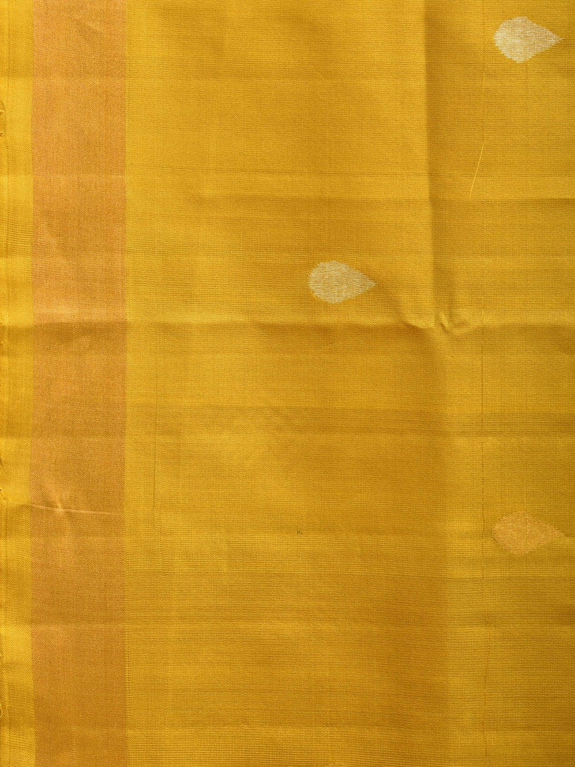 Mustard Uppada Silk Handloom Saree with Birds and Jamdani Pallu Design u2251