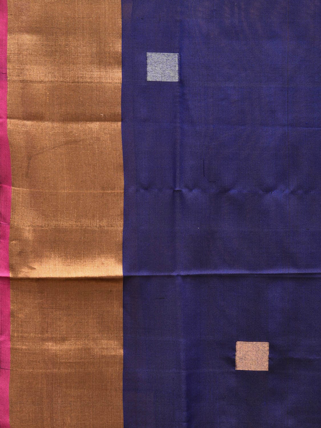 Navy and Pink Uppada Silk Handloom Saree with Buta Design u1984