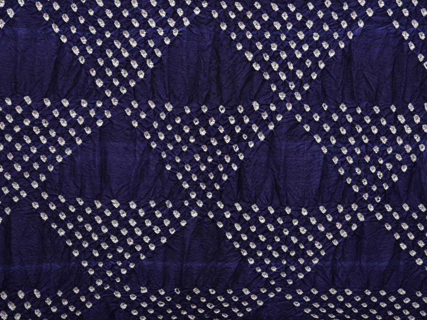 Navy and Red Bandhani Kanchipuram Silk Handloom Dupatta with Border Design ds2748