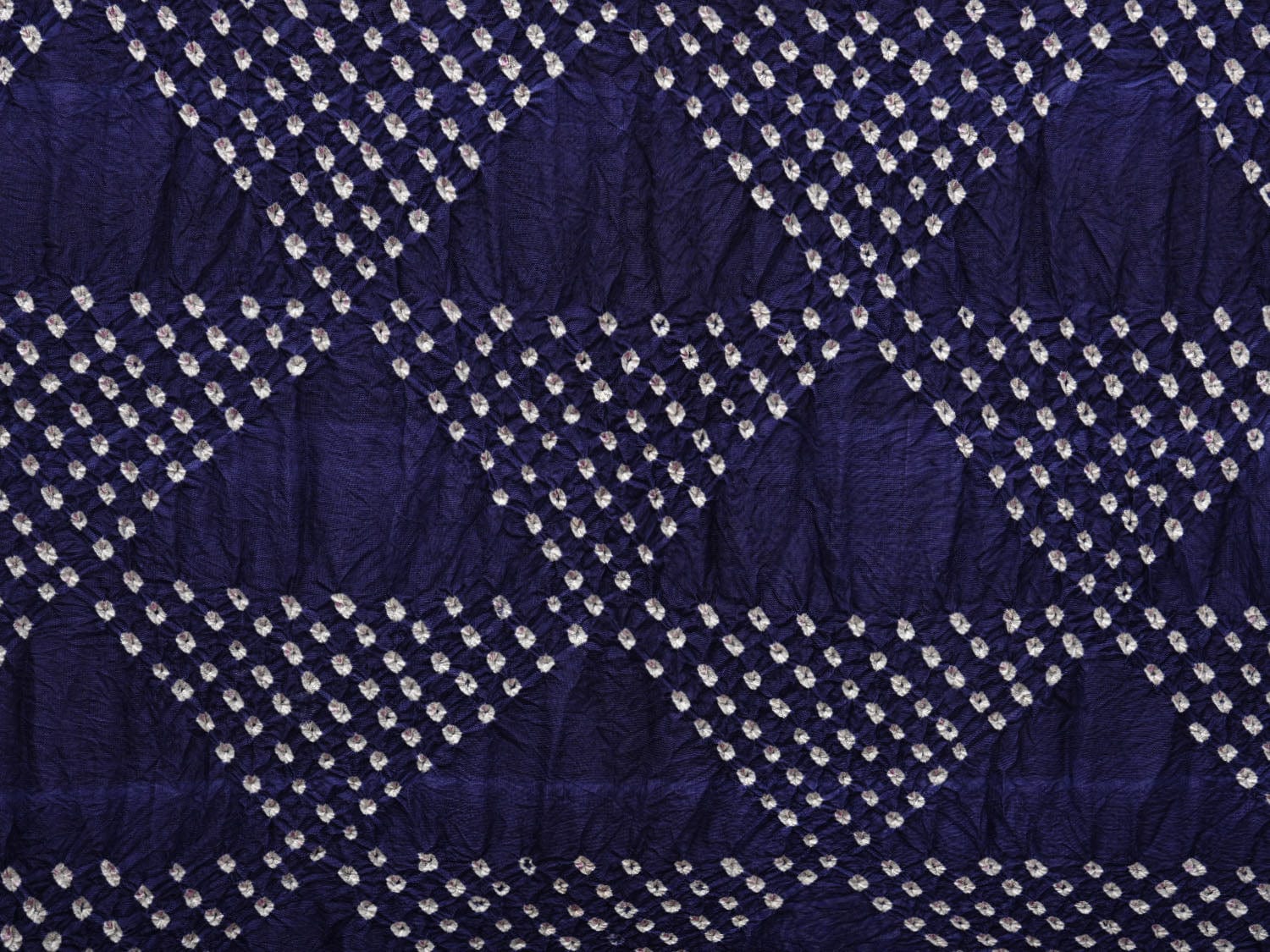 Navy and Red Bandhani Kanchipuram Silk Handloom Dupatta with Border Design ds2748