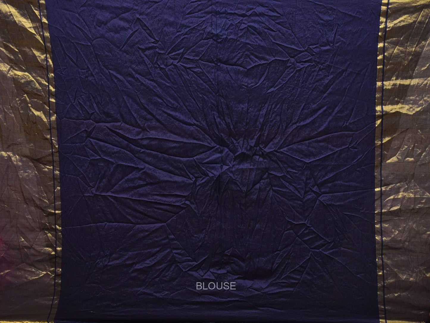 Navy Bandhani Kanchipuram Silk Handloom Saree with Body Buta Design bn0156