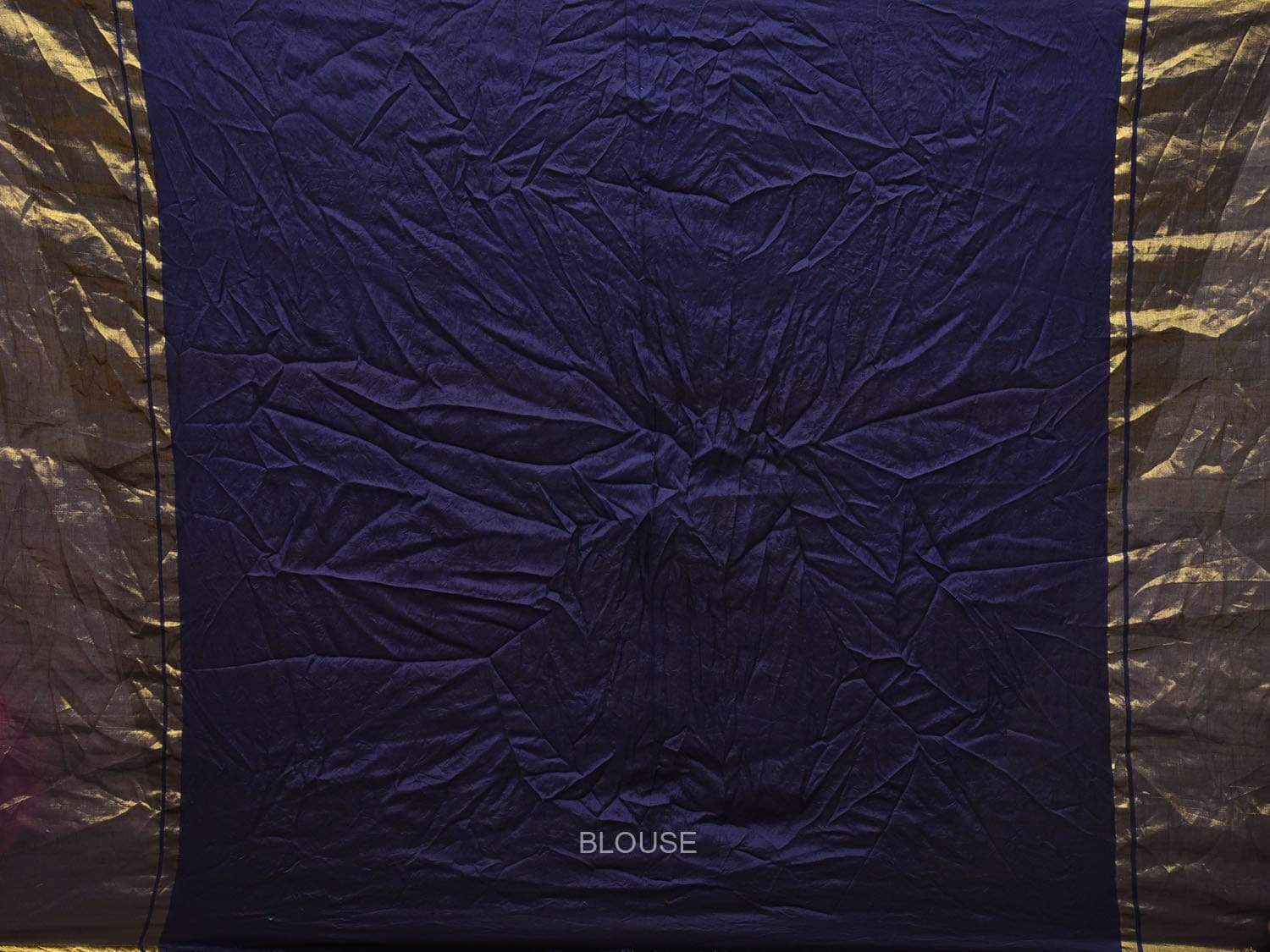 Navy Bandhani Kanchipuram Silk Handloom Saree with Body Buta Design bn0156