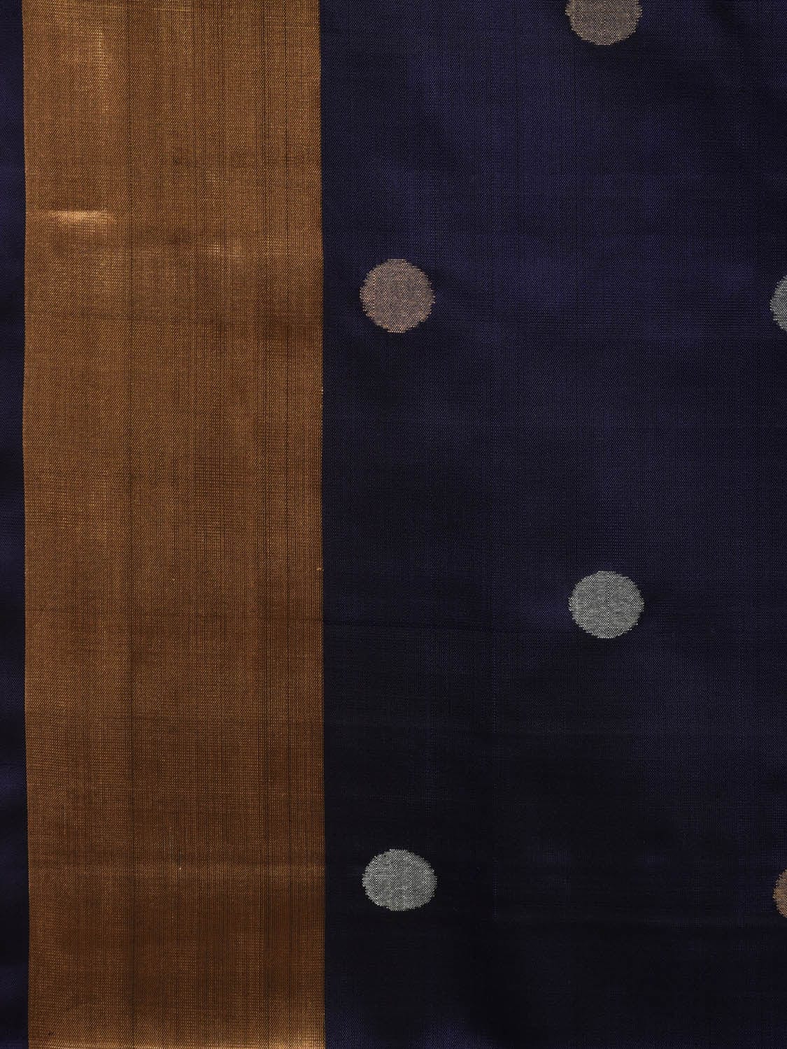 Navy Uppada Silk Handloom Saree with Parrots Pallu Design u1942