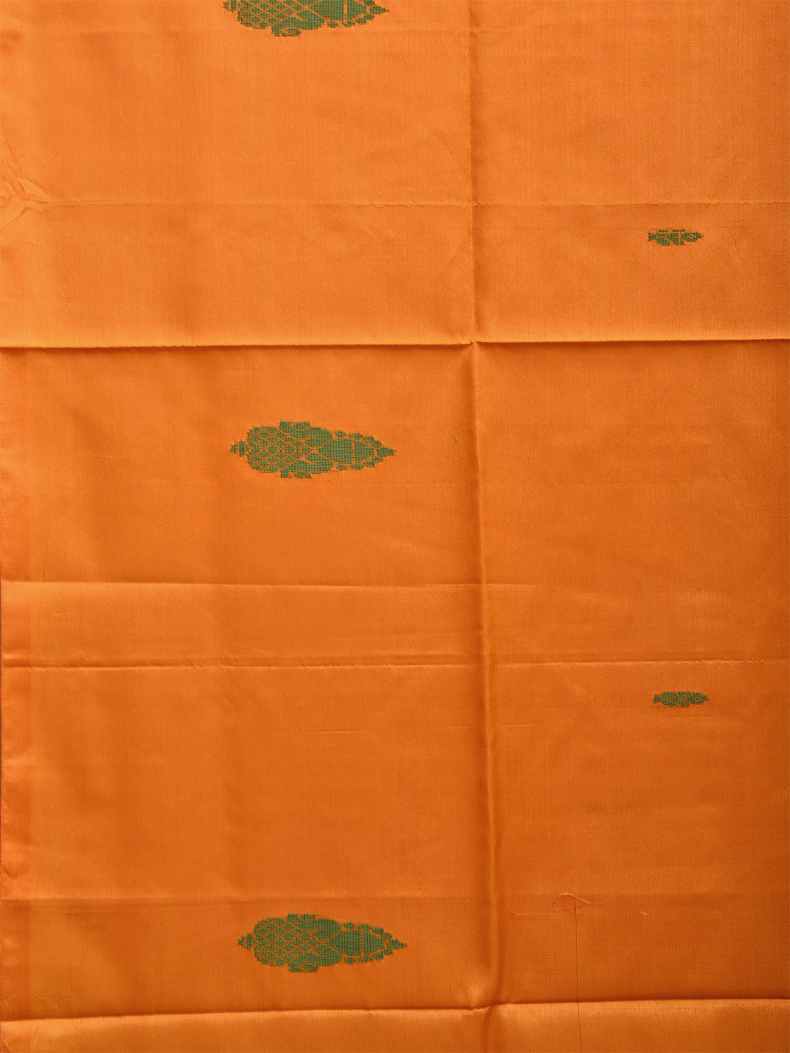 Orange and Pink Banana Silk Saree with Small Buta and Contrast Pallu Design No Blouse o0496