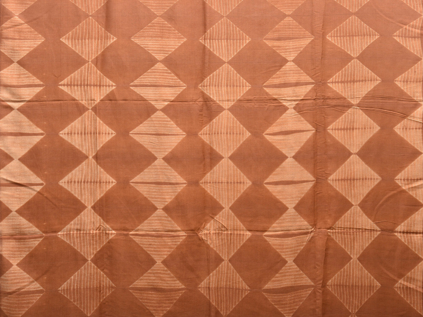 Fawn Shibori Cotton Silk Saree with Floral Buta and Grill Pallu Design No Blouse o0509