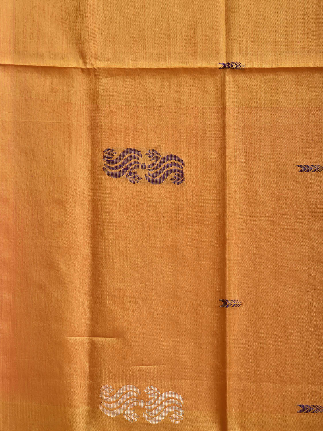 Yellow and Pink Green Banana Silk Saree with Small Buta Design o0708