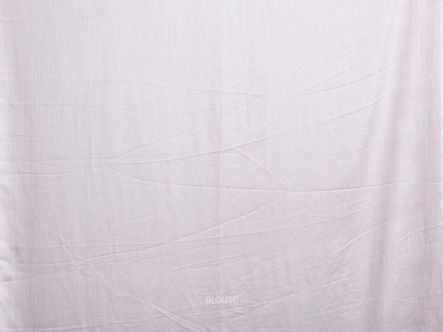 White Parsigara Chiffon Saree with Floral Border Design o0728