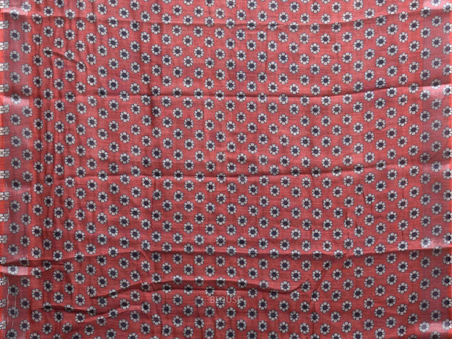 Multicolor Digital Print Linen Blend Saree with Abstract and Pallu Design o0748