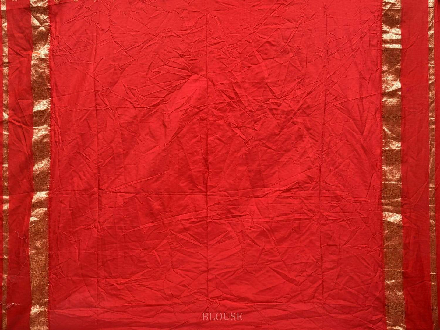 Olive and Red Bandhani Kanchipuram Silk Handloom Saree with Border Design bn0317