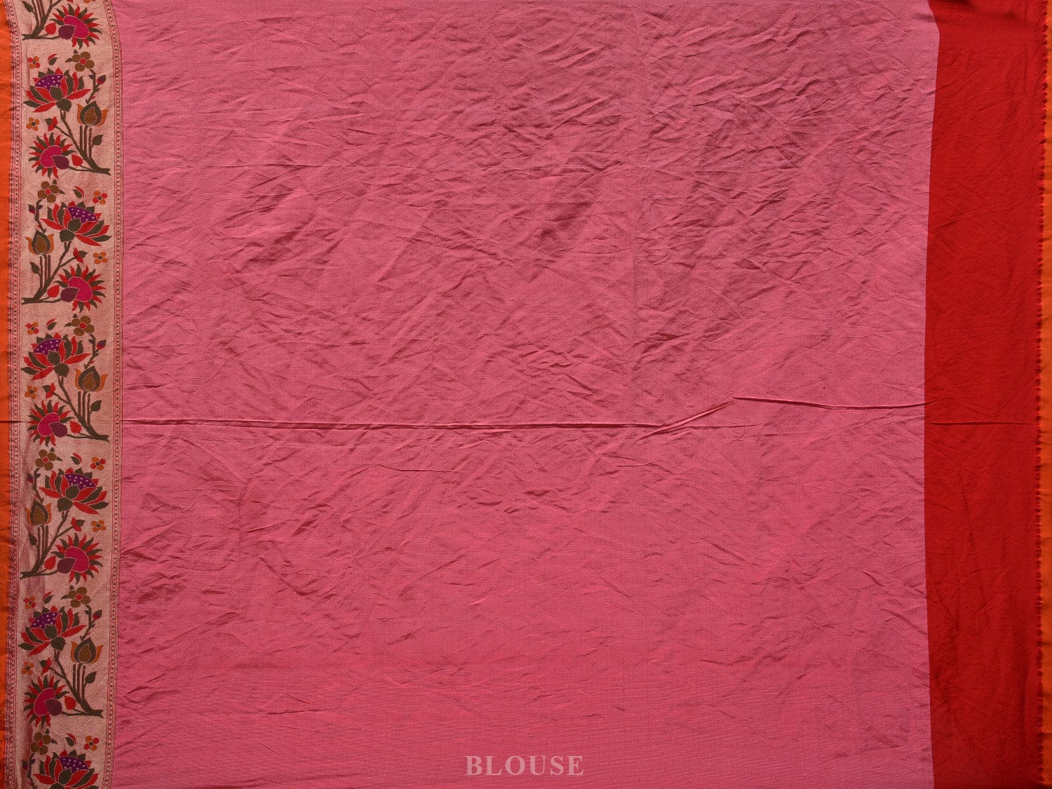 Olive Bandhani Paithani Silk Handloom Saree with Flowers Border and Pallu Design bn0377