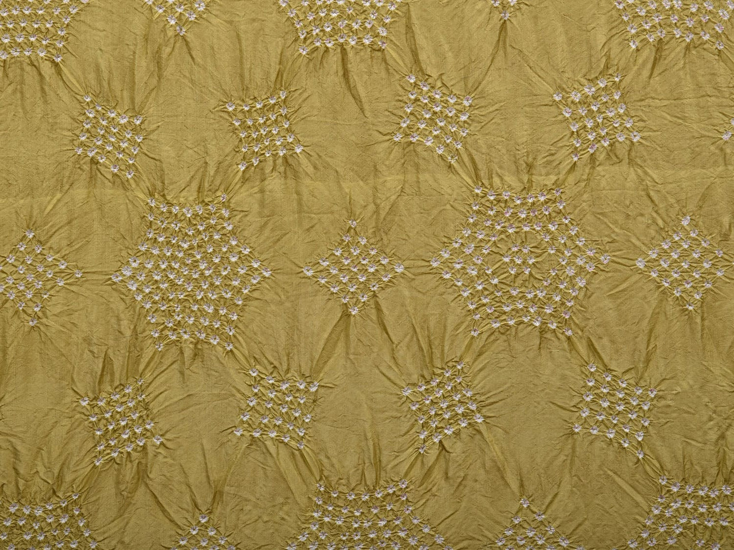 Olive Bandhani Paithani Silk Handloom Saree with Pallu Design bn0358