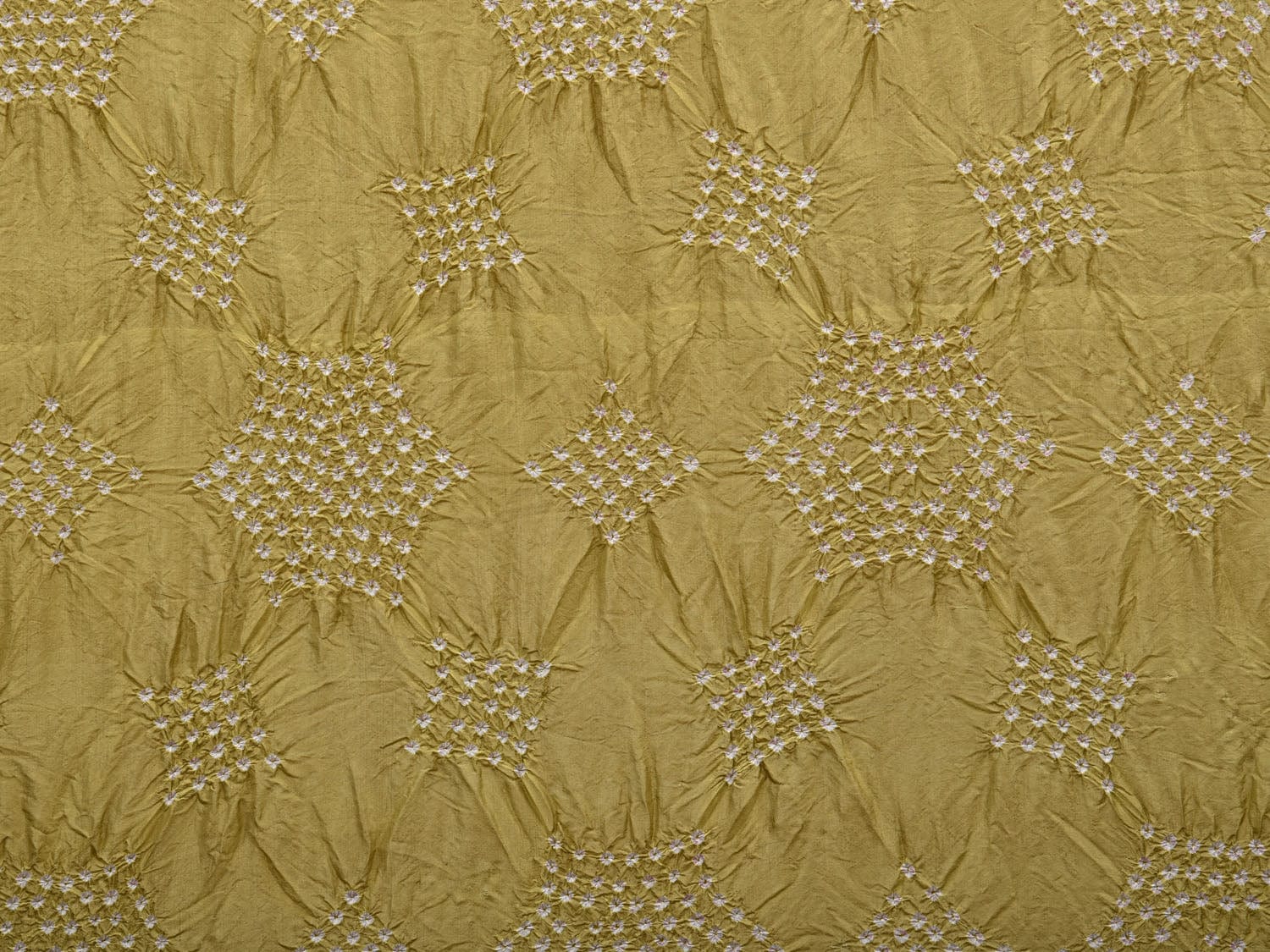 Olive Bandhani Paithani Silk Handloom Saree with Pallu Design bn0358