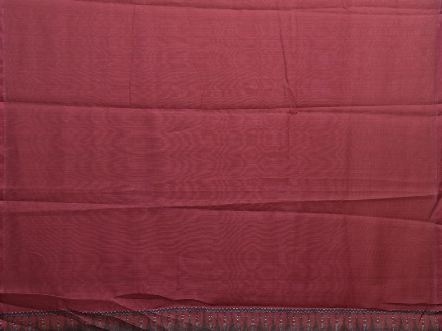 Olive Cotton Saree with Lotus Plaints Border Digital Print Design o0501