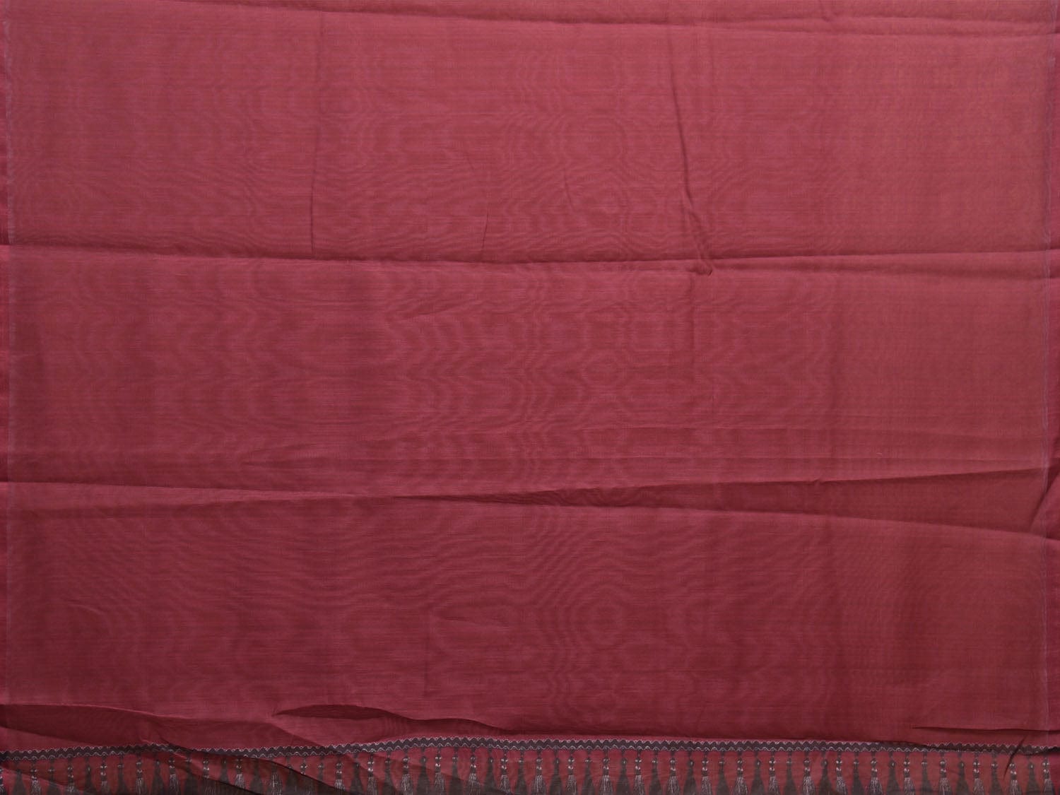 Olive Cotton Saree with Lotus Plaints Border Digital Print Design o0501