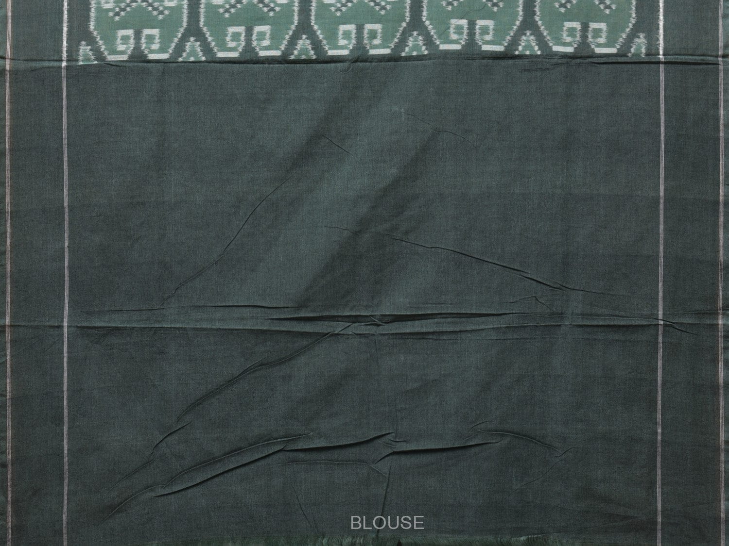 Olive Pochampally Ikat Cotton Handloom Saree with All Over Design i0787