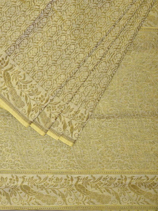 Olive Special Cotton 80s Double Cloth with All Over Design o0399