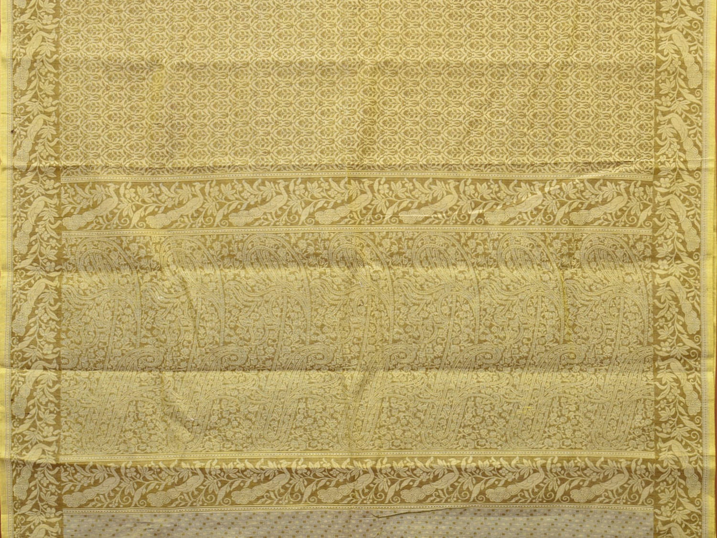 Olive Special Cotton 80s Double Cloth with All Over Design o0399