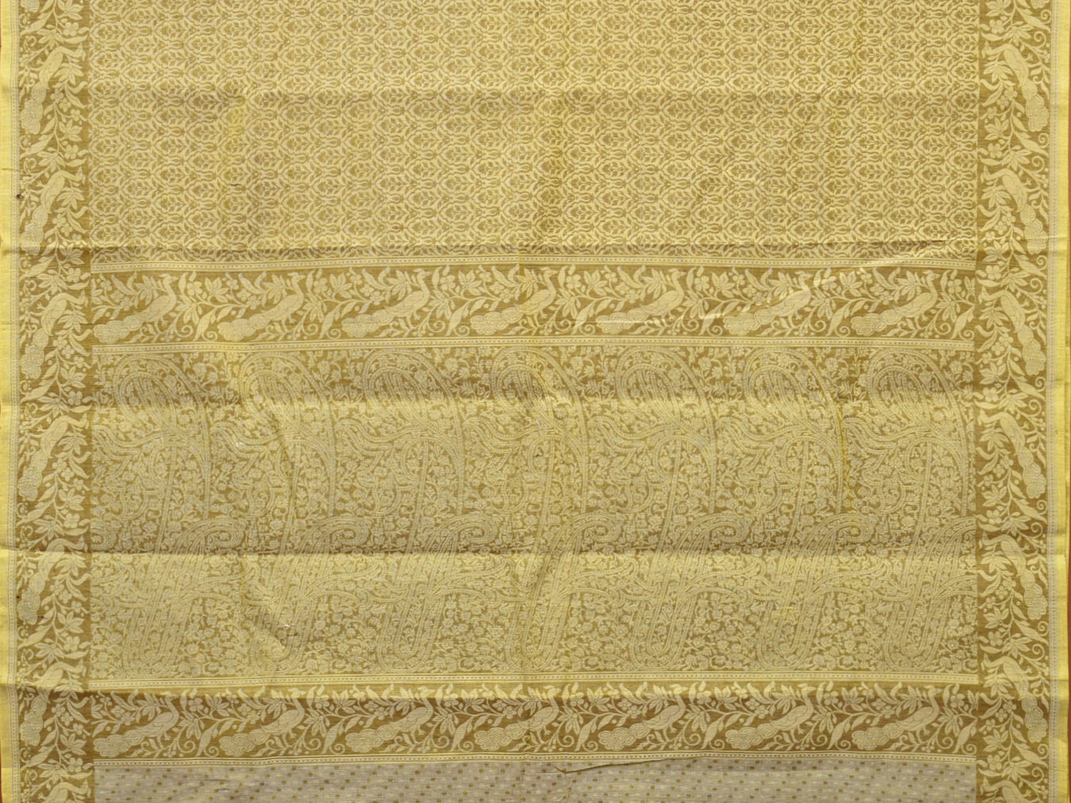 Olive Special Cotton 80s Double Cloth with All Over Design o0399