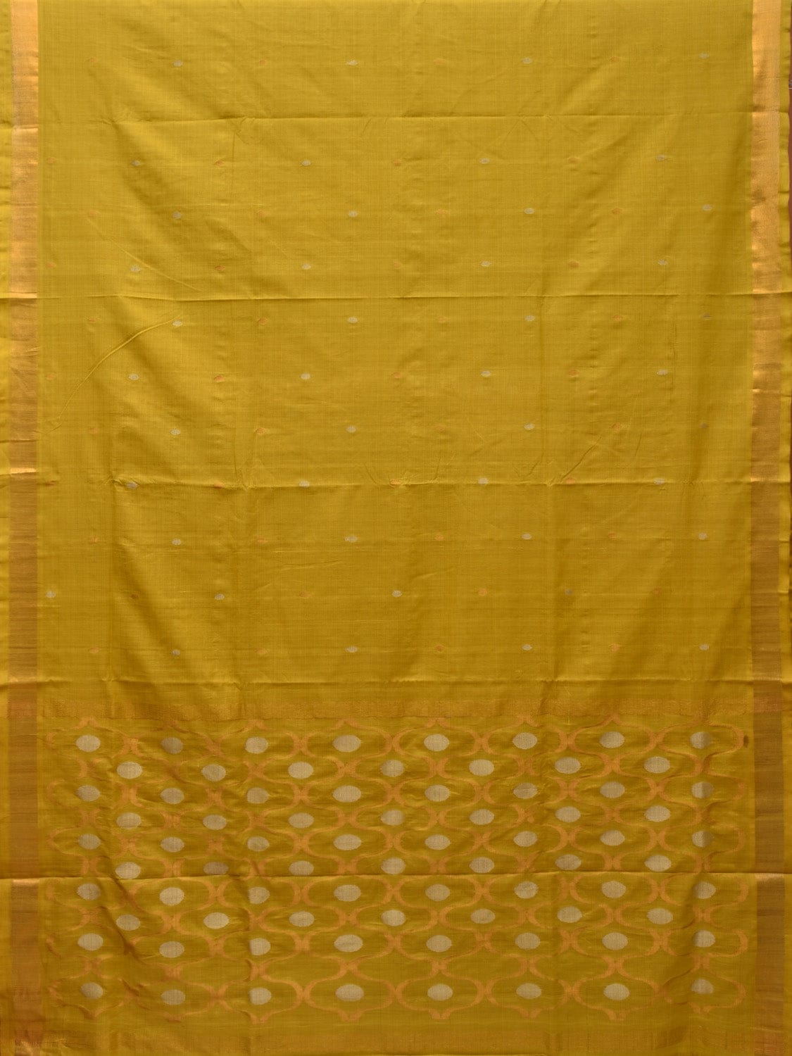 Olive Uppada Cotton Handloom Saree with Grill Pallu Design u1912