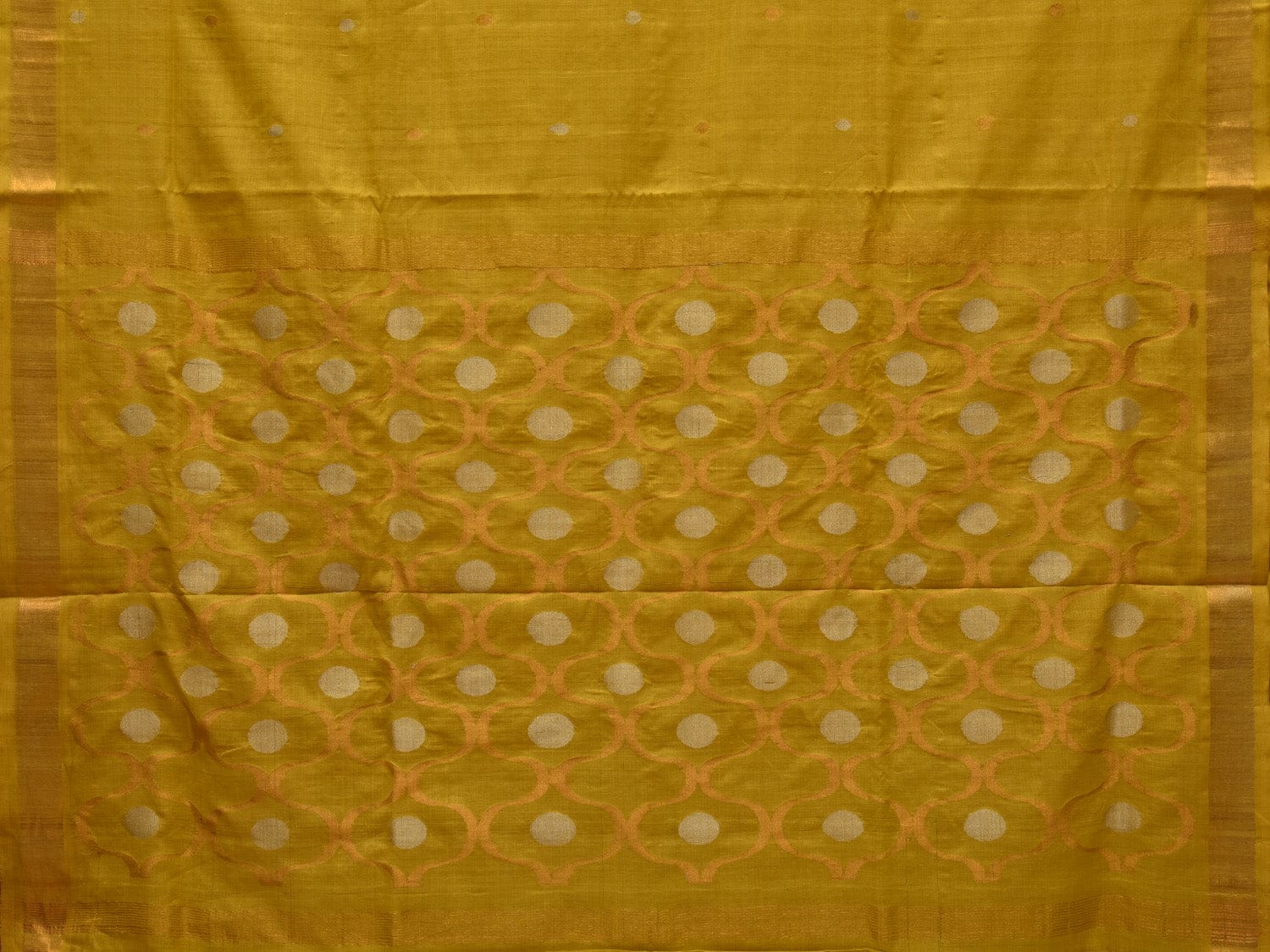 Olive Uppada Cotton Handloom Saree with Grill Pallu Design u1912