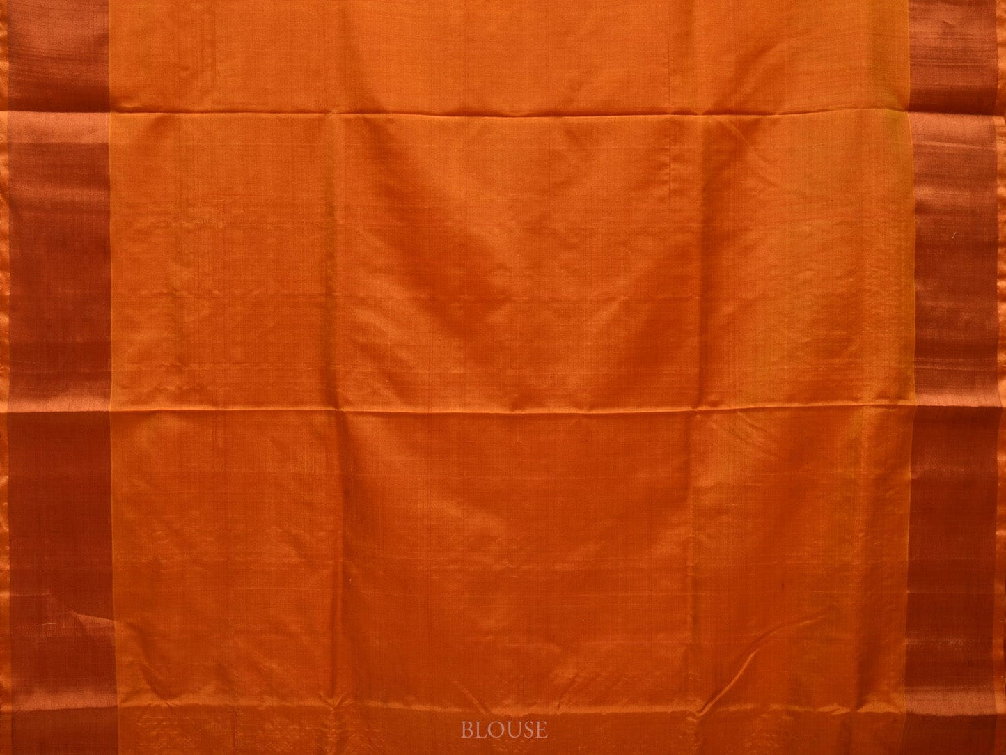 Orange and Mustard Uppada Silk Handloom Saree with One Side Peacocks Border Design u1907