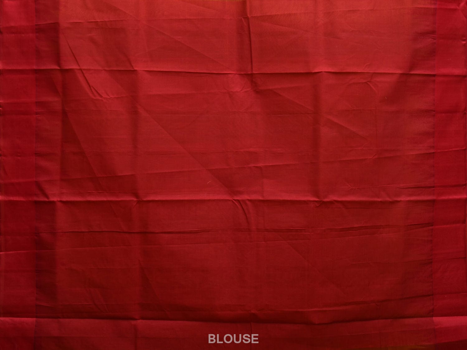 Orange and Red Khadi Cotton Handloom Saree with Big Temple Border Design kh0676