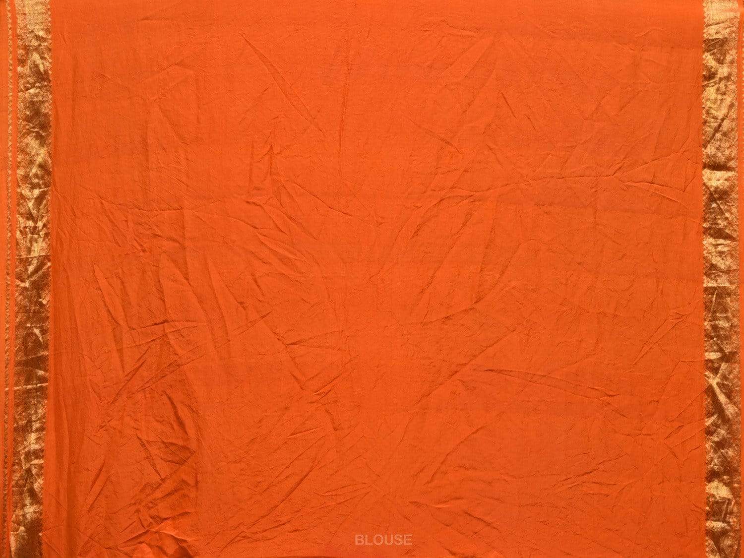 Orange Bandhani Kanchipuram Silk Handloom Saree with Small Buta Design bn0297