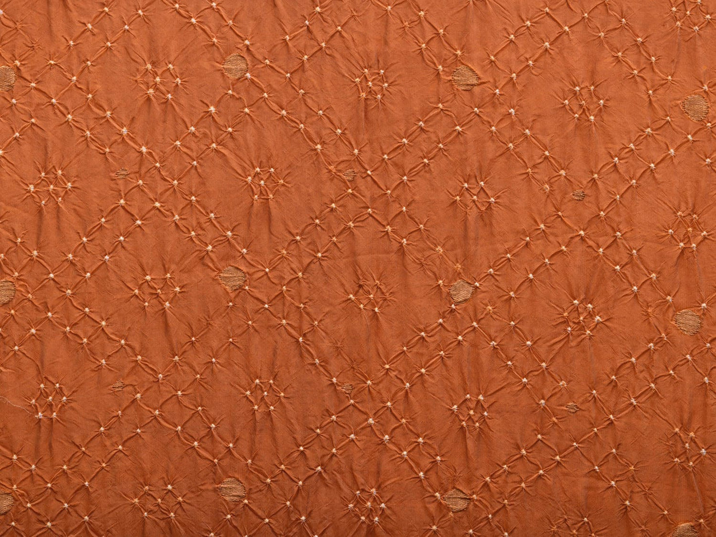 Orange Bandhani Paithani Silk Handloom Saree with Peacocks Pallu Design bn0375