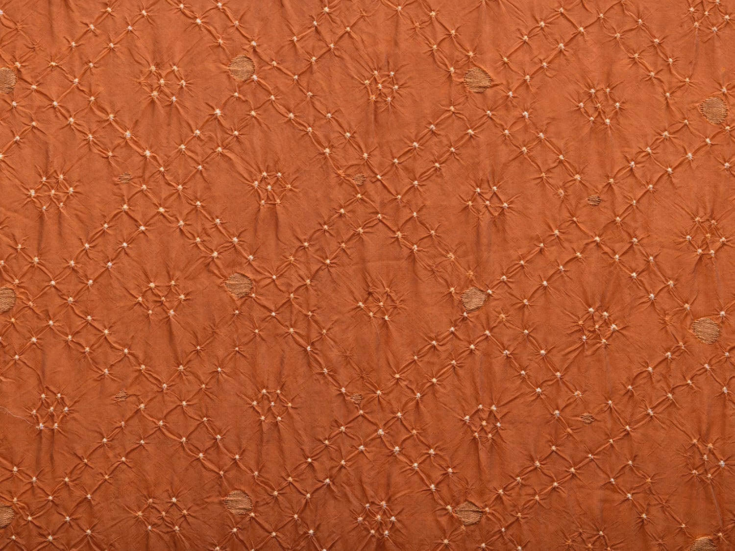 Orange Bandhani Paithani Silk Handloom Saree with Peacocks Pallu Design bn0375