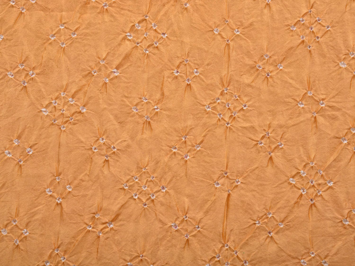 Orange Bandhani Silk Handloom Stole with Mango Design ds2904